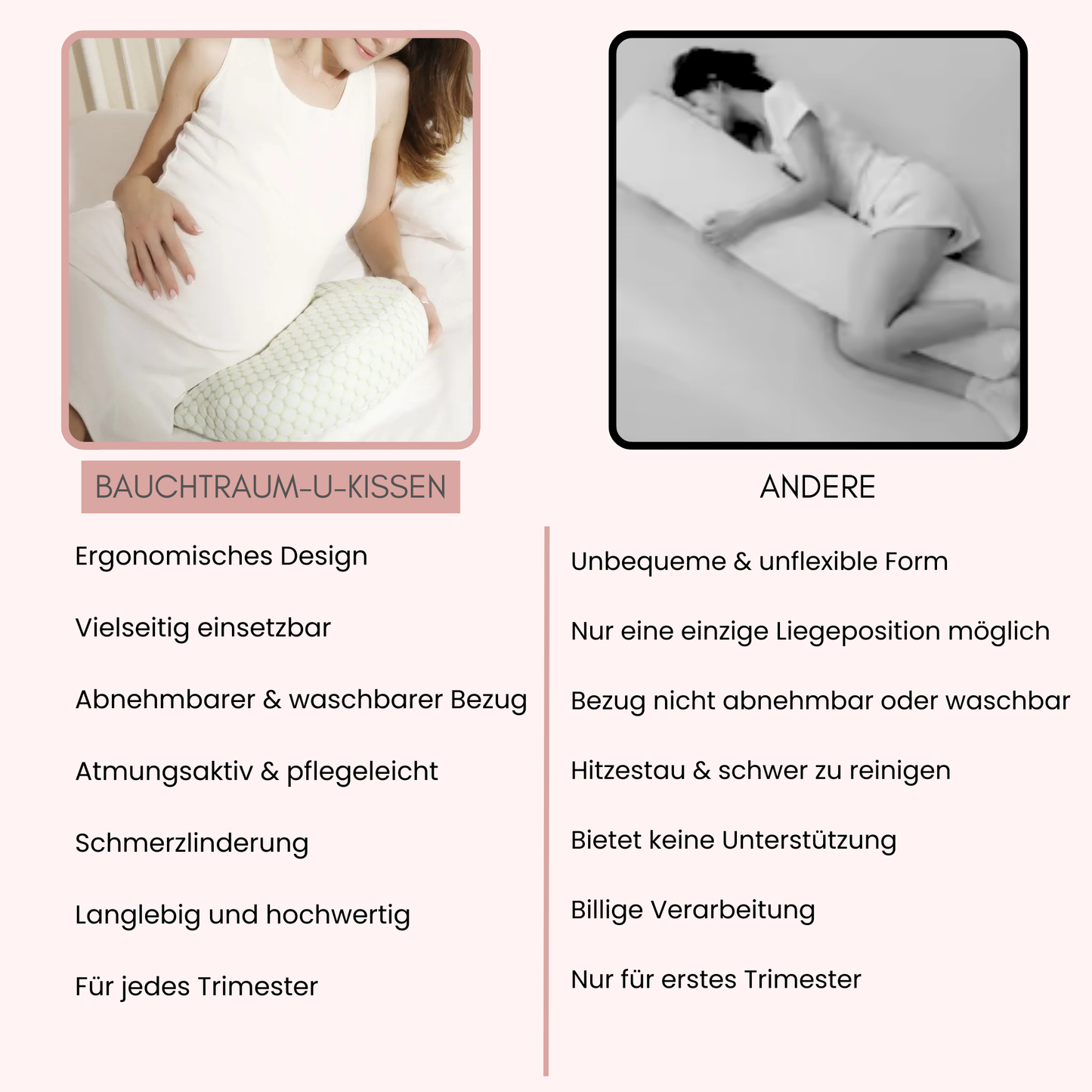 Bauchtraum-U-Kissen